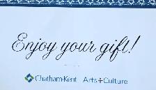 Chatham Arts and Culture gift certificate.