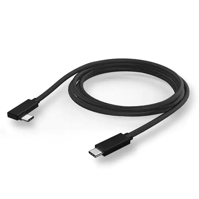 Long 10' USB-C to Right-Angle USB-C cable