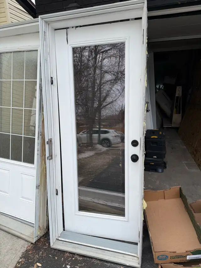 Exterior outswing door
