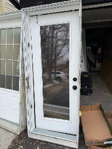 Exterior outswing door