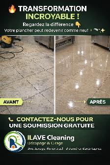 Decapage et cirage des planchers