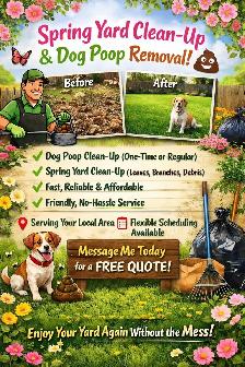 Spring Yard Clean-Up & Dog Poop Removal!