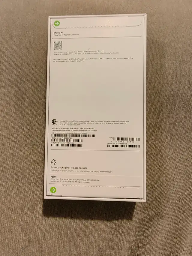 For Sale: Brand New, Sealed iPhone Air, 1TB, Unlocked! - Photo 3