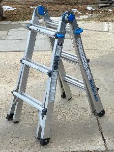 Mastercraft Grade 1A Aluminum Multi-Task Ladder, 13-ft, 300-lb