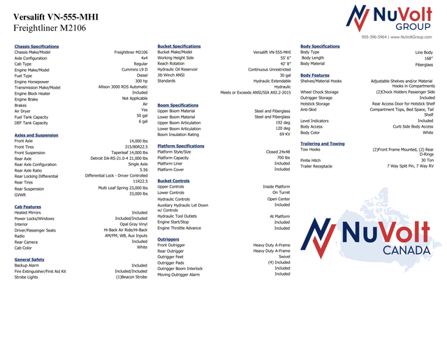 2025 Freightliner M2-106 Versalift VN-555-MHI Bucket Truck - Photo 2