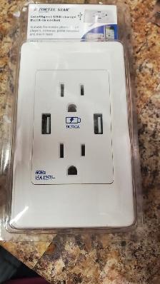 Charger - Built-in USB Socket 'Fortec Star' 2 plugs