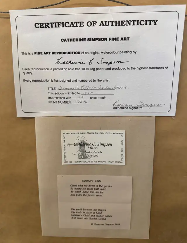 Framed Artwork By Catherine Simpson - Photo 3