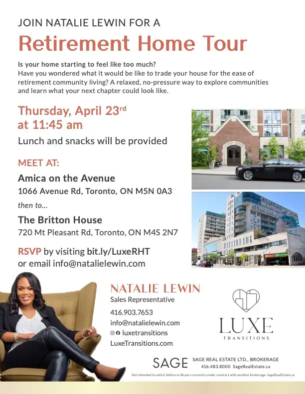 ✨ Tour 2 of Toronto’s Best Retirement Homes   Lunch ✨