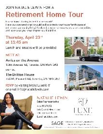 ✨ Tour 2 of Toronto’s Best Retirement Homes   Lunch ✨