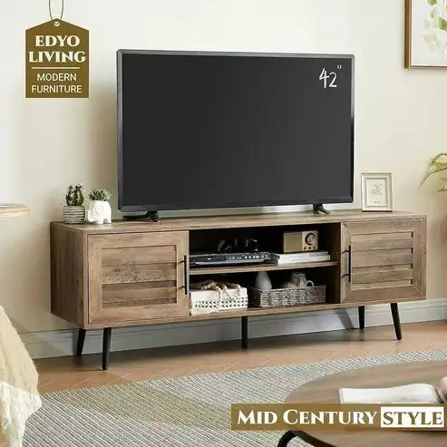 Brand New Wood TV Stand for 65-inch TVs, Special $99