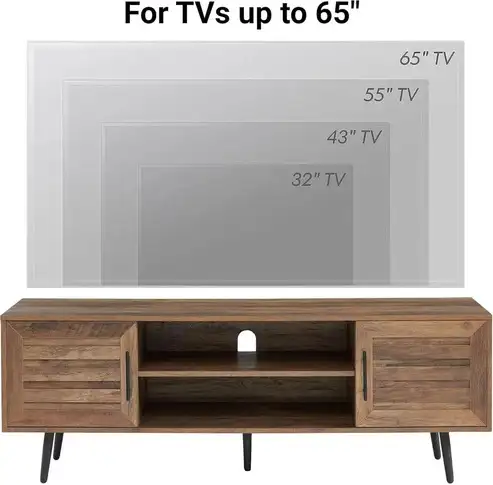 Brand New Wood TV Stand for 65-inch TVs, Special $99 - Photo 4