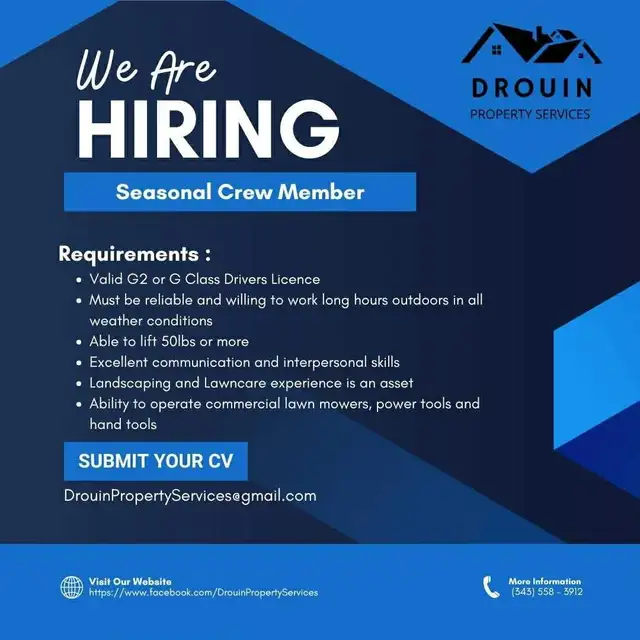 Now Hiring: Lawn Care Crew Members (Part-Time & Full-Time)