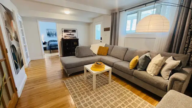 Logement 4 1/2  demi-meublé