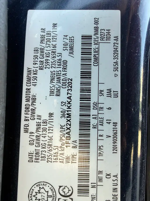 2019 Ford Transit Passenger Wagon Transit T-350 - Passanger - Photo 16