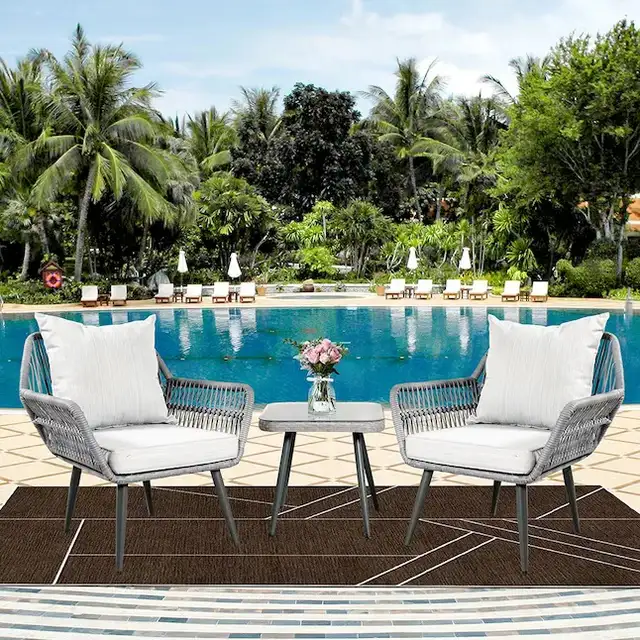 Brand New 3 pcs  Modern Patio Bistro Set Selling at $169 - Photo 3
