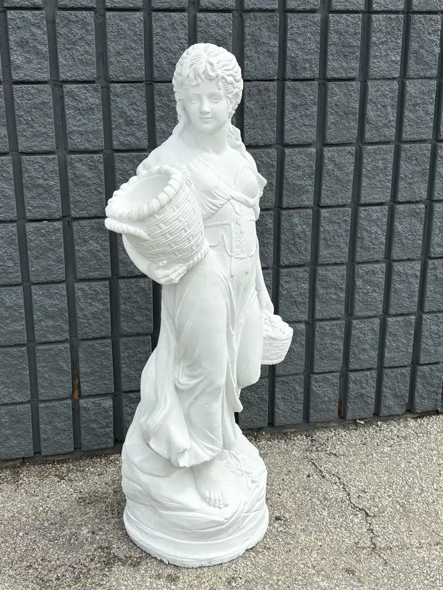 54" Classical Garden Statue Harvest Maiden Concrete - Photo 2
