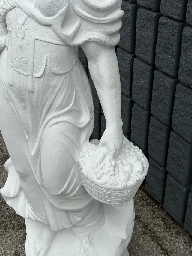 54" Classical Garden Statue Harvest Maiden Concrete - Photo 6