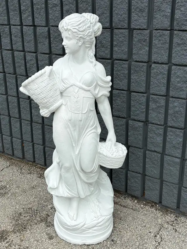 54" Classical Garden Statue Harvest Maiden Concrete - Photo 10