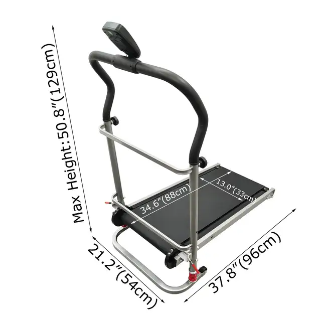 Used Foldable Manual Small Walking Treadmill 020082 - Photo 3