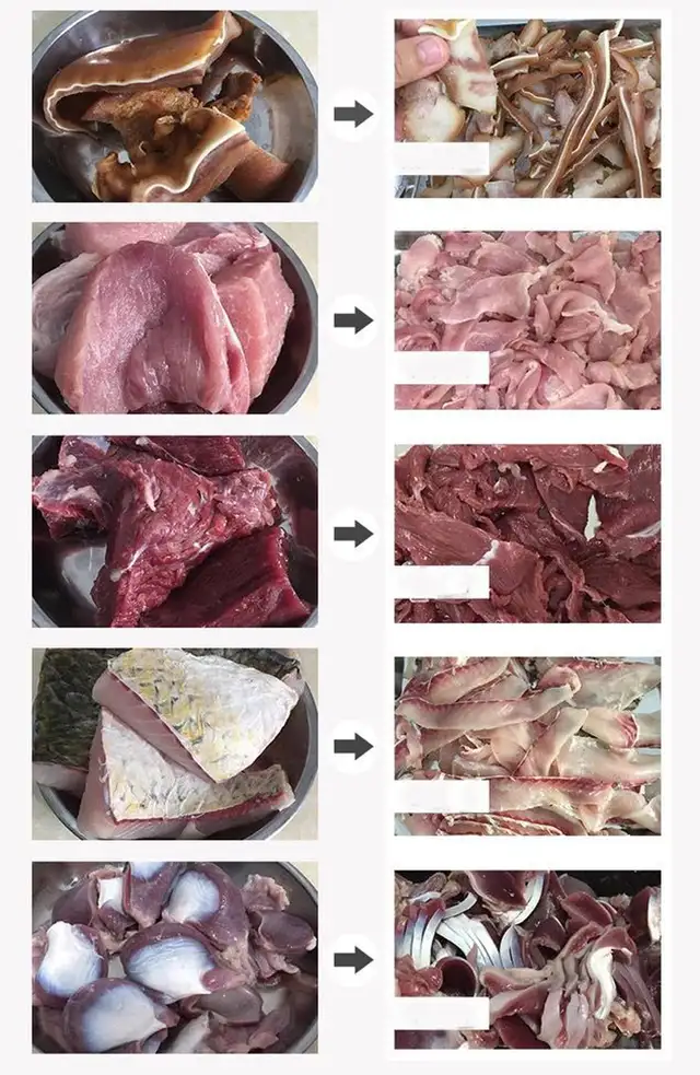 Used Desktop 5mm 110v Meat Slicing Shredding Cut Machine 020340 - Photo 5