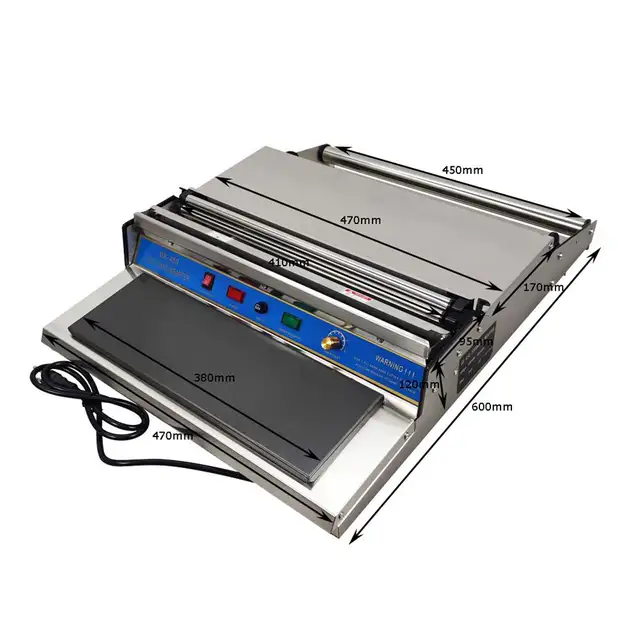 Used 17'450mm Food Tray Wrapper Stretcher Film Sealer # 181001 - Photo 3