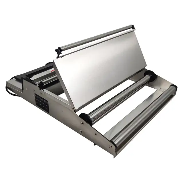 Used 17'450mm Food Tray Wrapper Stretcher Film Sealer # 181001 - Photo 9