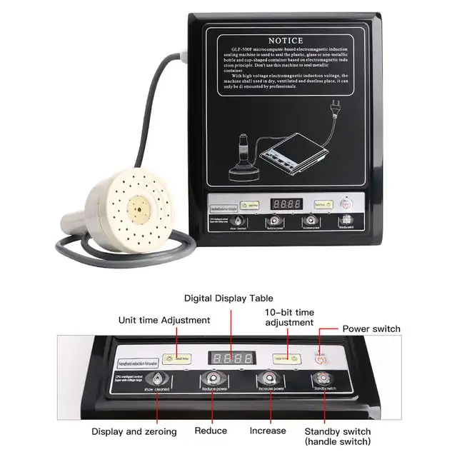 Used BottleLid Cap Gasket Aluminum Foil Sealing Machine 181022 - Photo 6