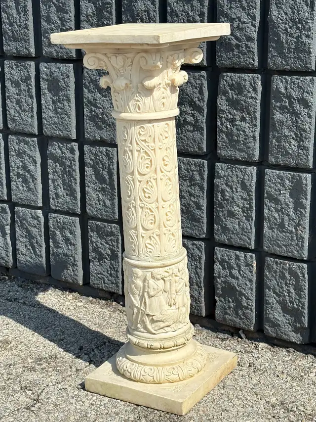 29" Ornate Roman Column Pedestal Plant Stand Decor