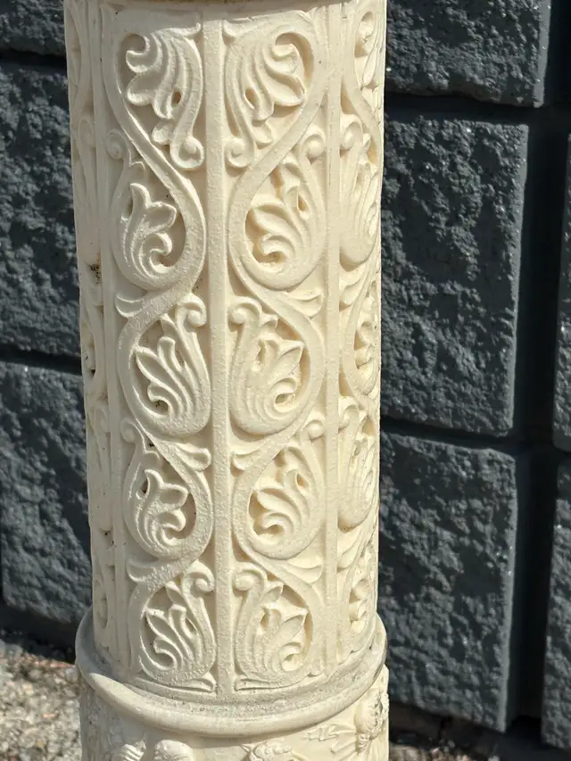 29" Ornate Roman Column Pedestal Plant Stand Decor - Photo 2