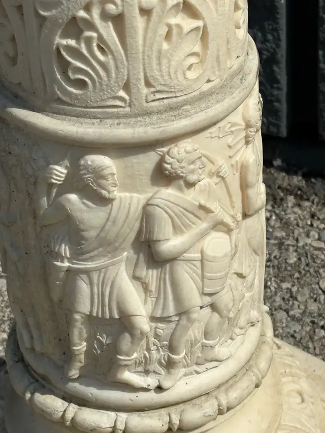 29" Ornate Roman Column Pedestal Plant Stand Decor - Photo 8