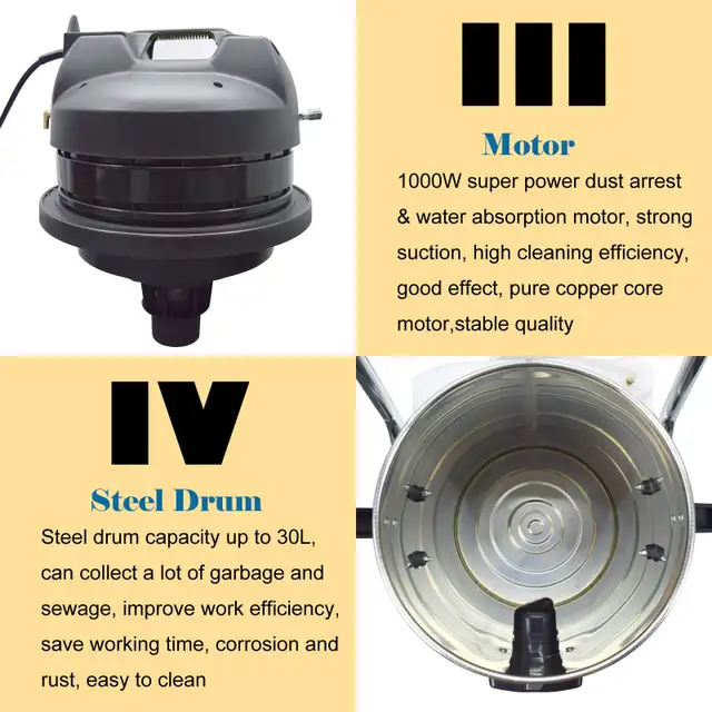 30L Vacuum 3 in 1 Carpet Extractor Machine 053011 - Photo 5