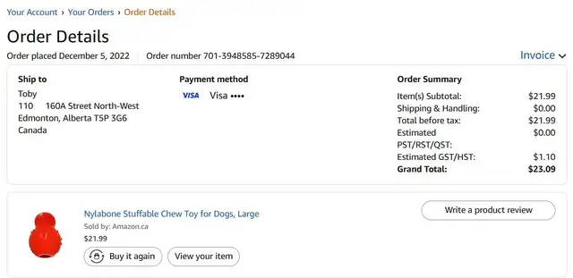 Nylabone Stuffable Chew Toy for Dogs, Large - Photo 6