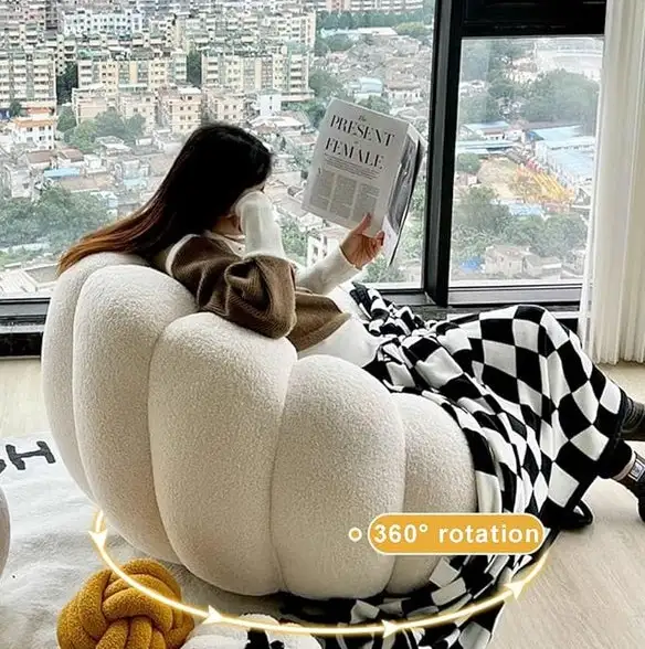 Brand New Elegant & Comfort Pumpkin Chair Couch w/Stool $299 - Photo 3