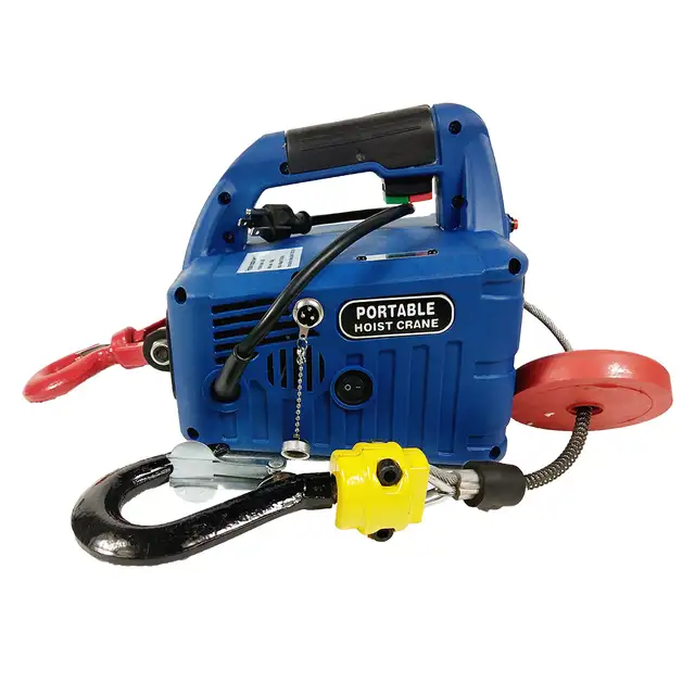 Used 110V 450KG Wire-controlled Home Electric Hoist Winch 300184