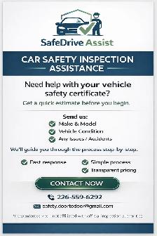 Car Safety Inspection Help