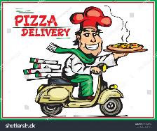 pizza chef with delivery