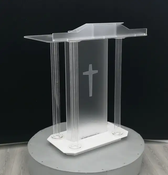 Acrylic Podium Pulpits Churches Plexiglass Lectern 220619