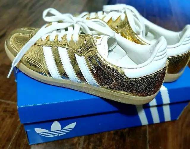 Adidas Samba OG "Gold Metallic" - Brand New in Box