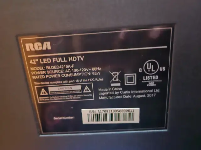 42' RCA LED HD TV - Photo 3