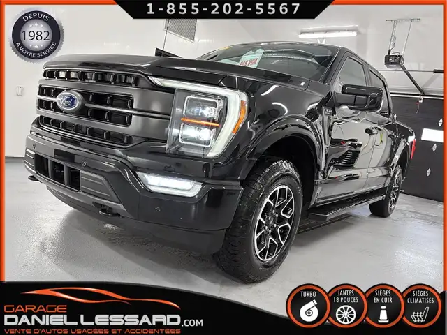 Ford F-150 LARIAT SPORT, SUPERCREW, BTE 5.5'', MAG 18', CUIR 202