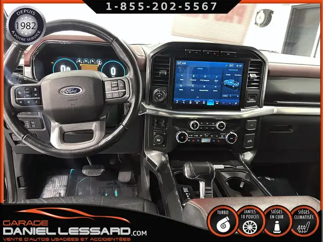 Ford F-150 LARIAT SPORT, SUPERCREW, BTE 5.5'', MAG 18', CUIR 202 - Photo 25