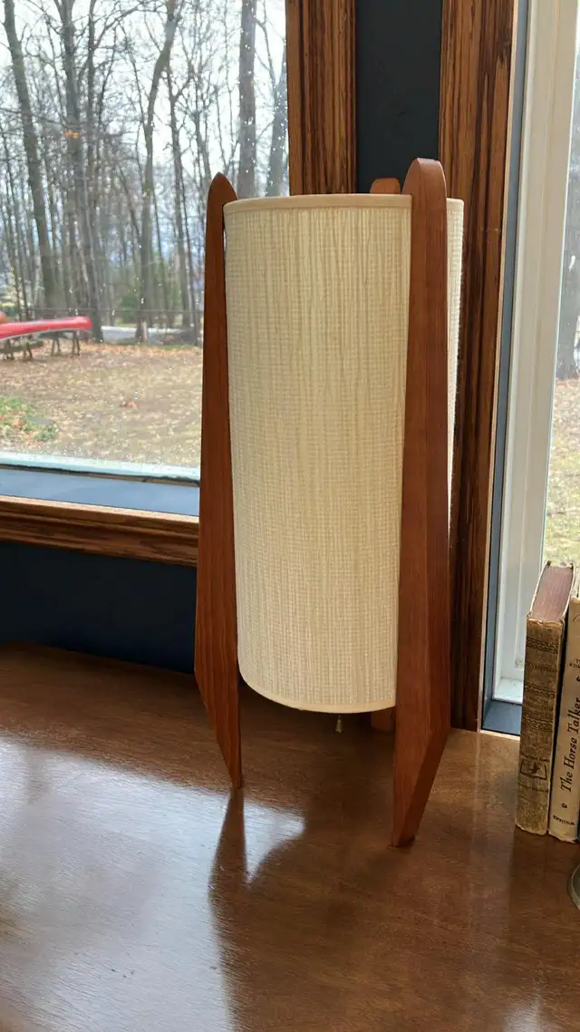 Mid century. TEAK TECK Lampe / Crédence, buffet, commode, bahut, - Photo 3