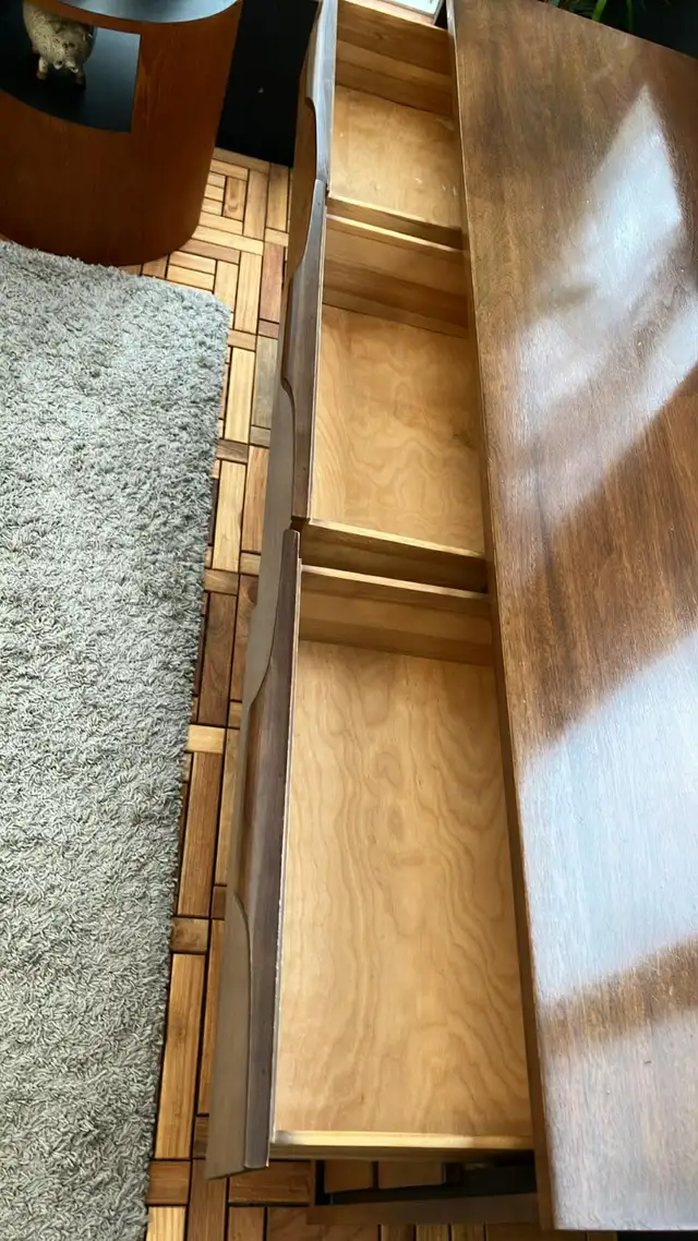 Mid century. TEAK TECK Lampe / Crédence, buffet, commode, bahut, - Photo 4