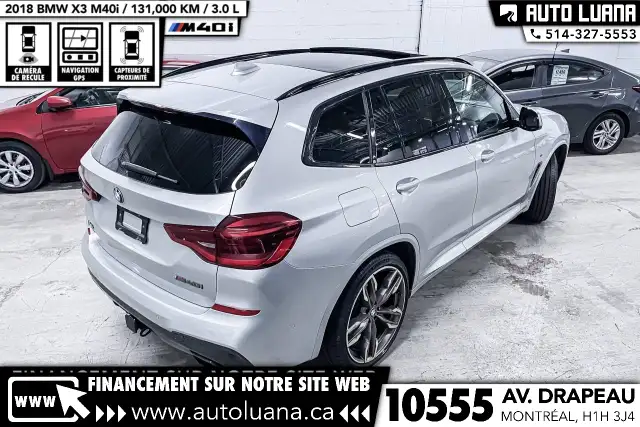 2018 BMW X3 M40i xDrive TOIT PANO/CARPLAY/HUD/MAGS 21'/CAMERA - Photo 3