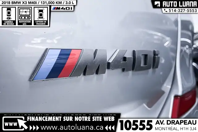 2018 BMW X3 M40i xDrive TOIT PANO/CARPLAY/HUD/MAGS 21'/CAMERA - Photo 10
