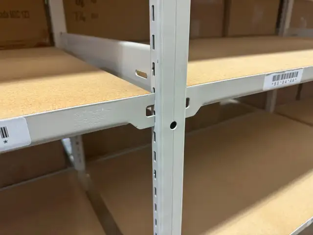 Used industrial shelving  6' & 12' tall / 24'deep  x 46' wide - Photo 2