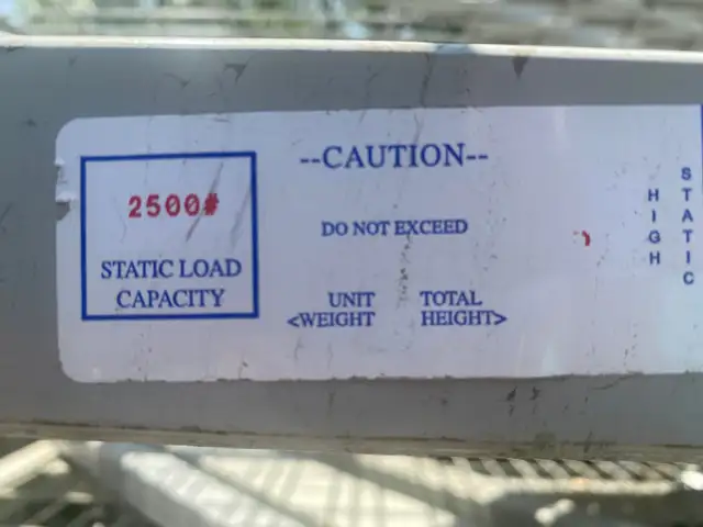 Used stacking steel crates  4’ x 4’ x 5’ tall - 2500 lb capacity - Photo 4