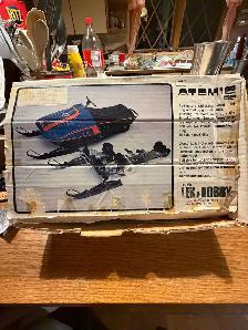 Vintage Snowmobile Radio Control  Atomic Plastic Model Kit 1981