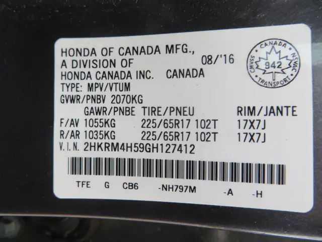 2016 Honda CR-V AWD 5dr EX - Photo 21