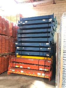 USED Redi rack Beams 8' long x 4" Pallet Racking rack beams